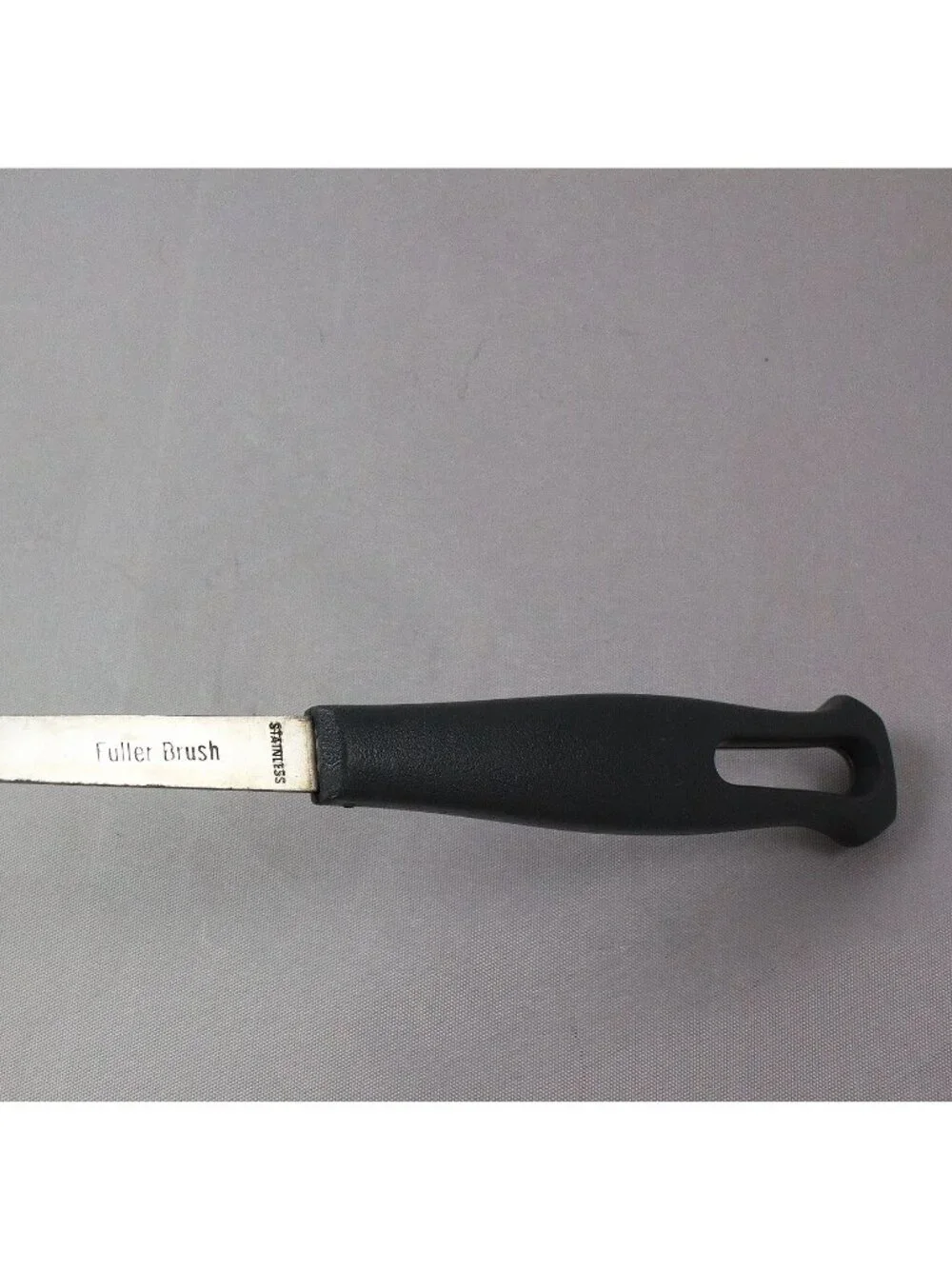 Vintage Fuller Brush Slotted Serving Spoon Stainless Steel Nylon Ergo Handle
